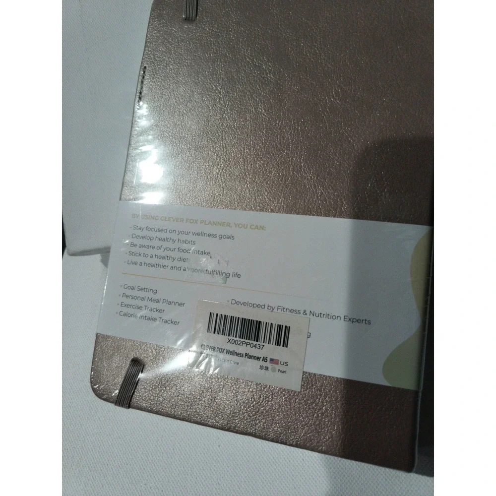 Clever Fox Wellness Planner Premium Edition Gold Sealed New Track Calories Goals